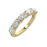 Five-Stone Oval Diamond Ring